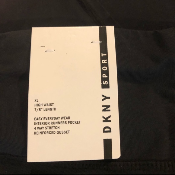 NWT DKNY Sport high waist 7/8” length leggings XL - Picture 3 of 7